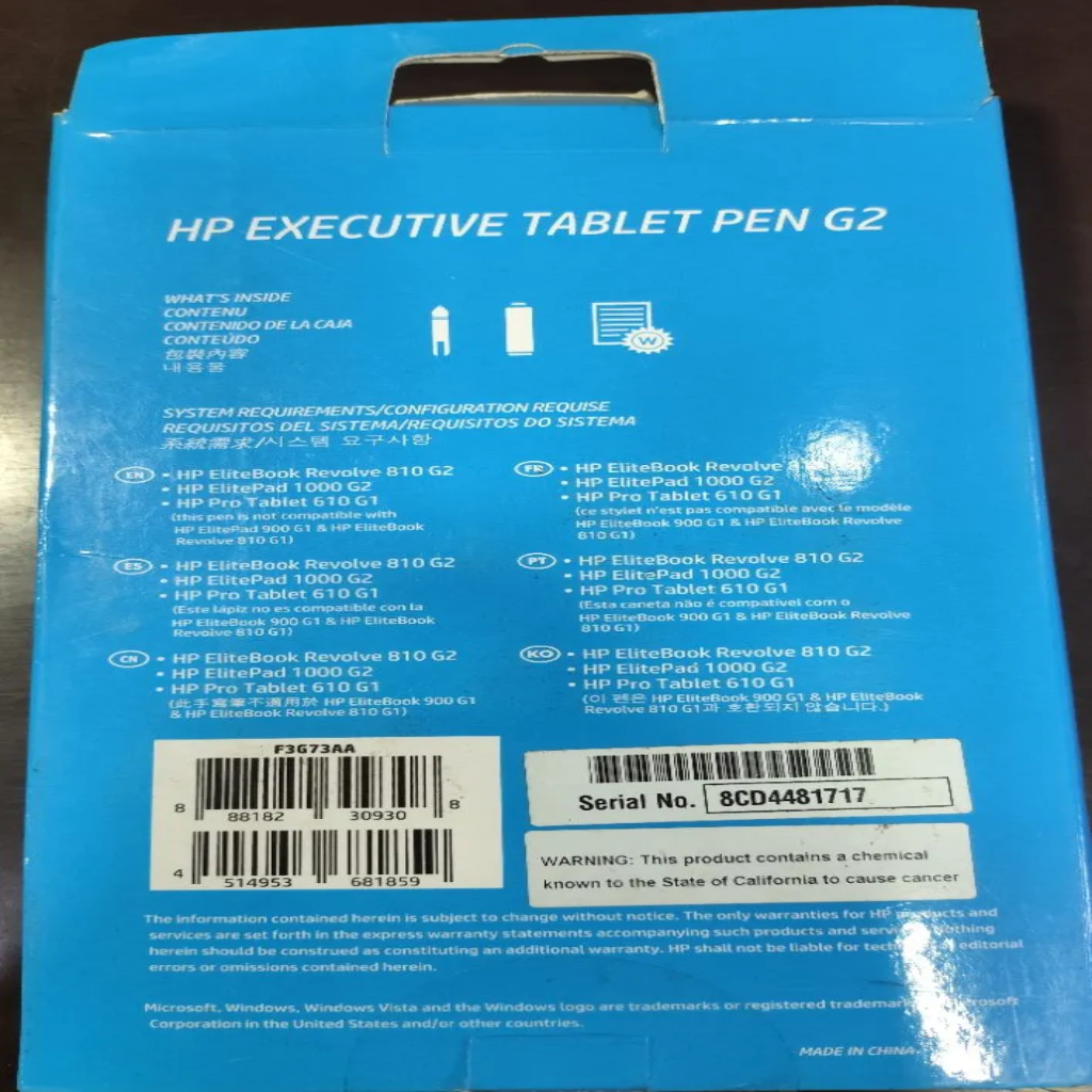 HP G2 Executive Tablet Pen